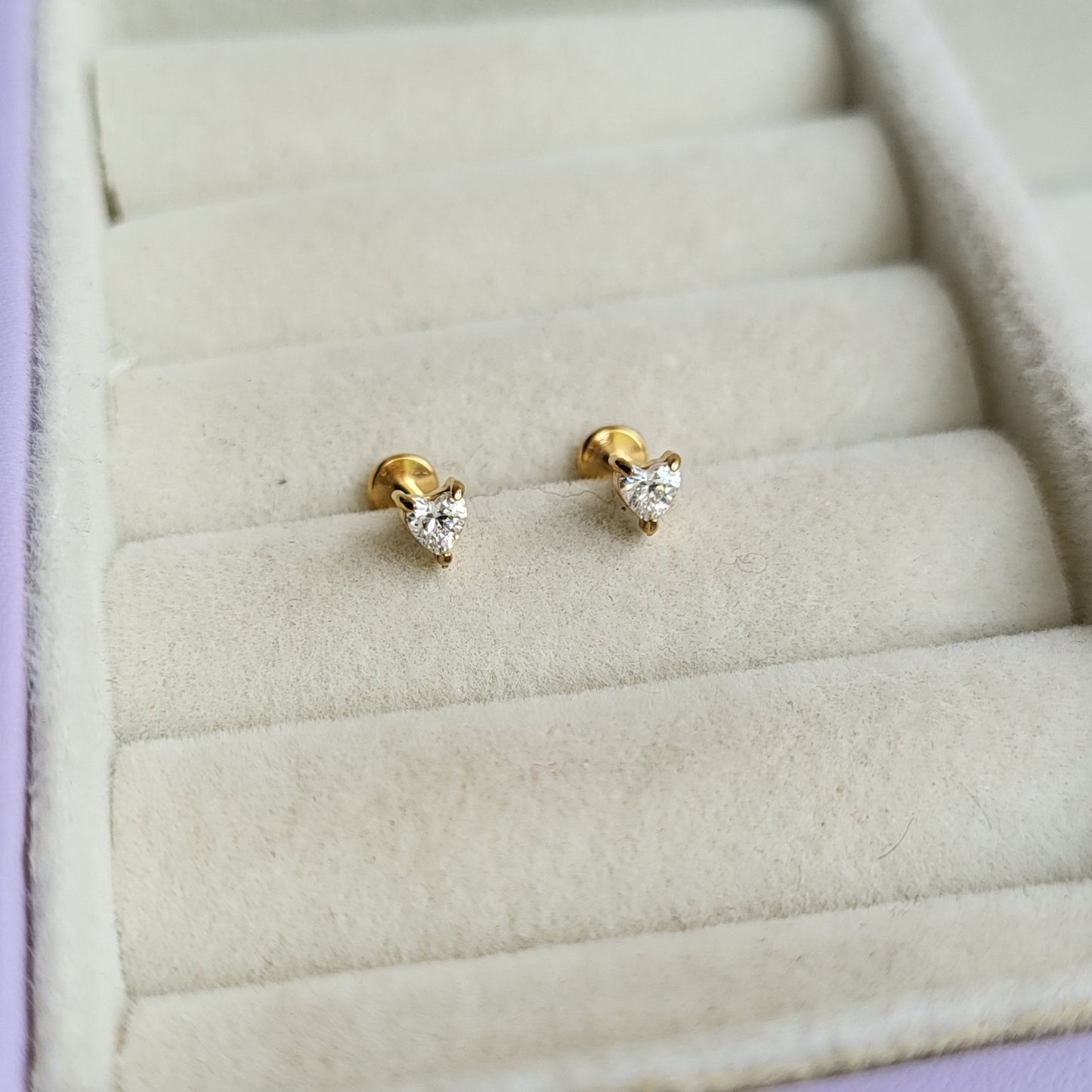 Cupid mini studs (flat screwback)