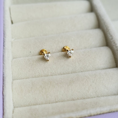 Cupid mini studs (flat screwback)