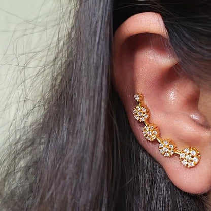 Floral earcuff
