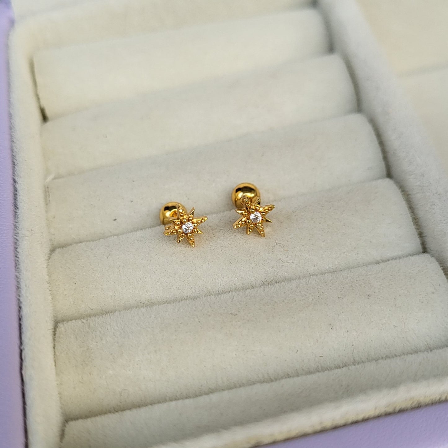Sparkle mini studs (ball screwback)