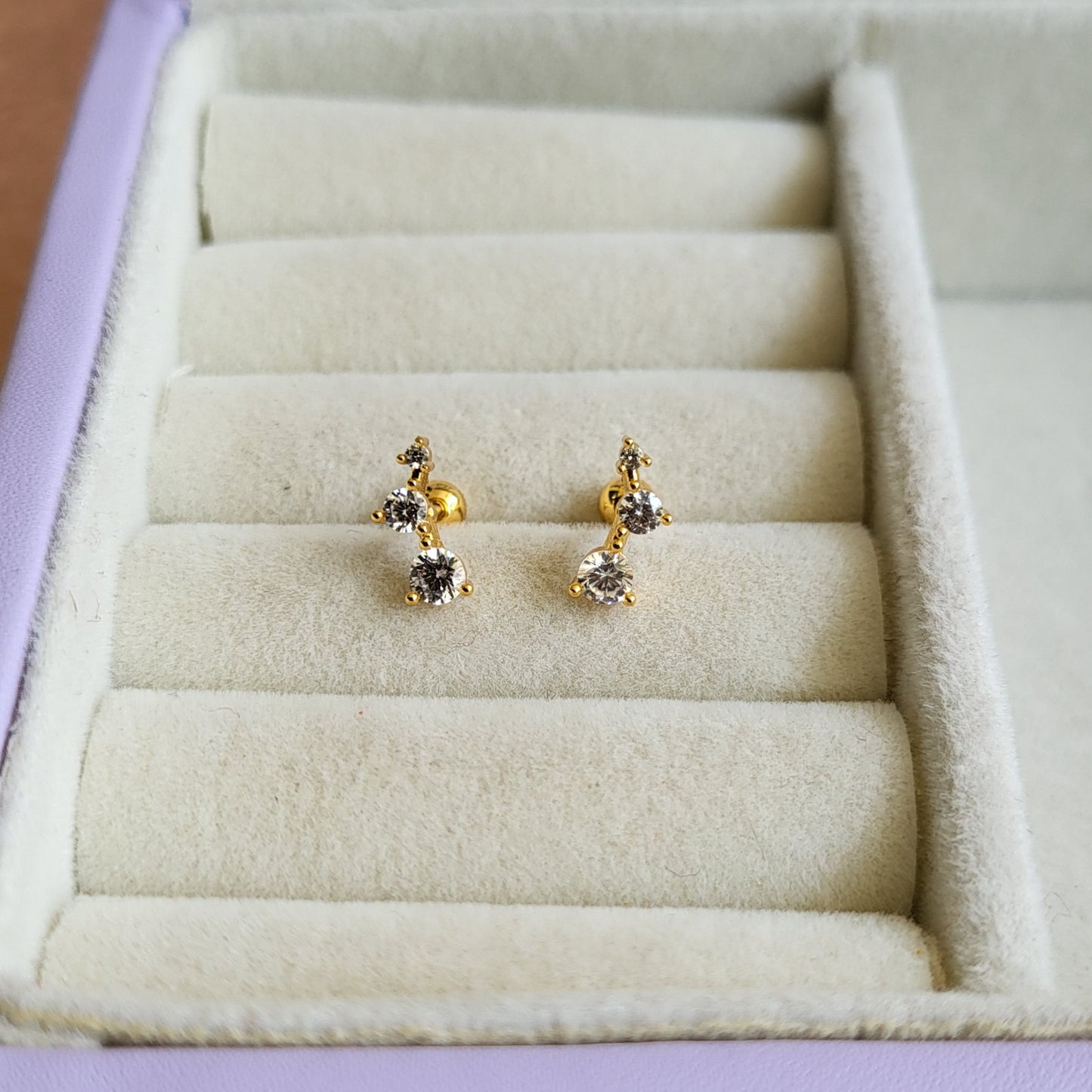 Bling mini studs (ball screwback)