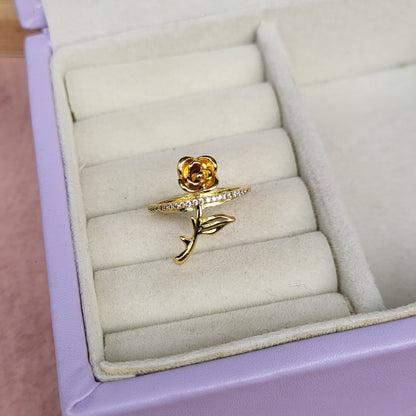 Rose finger ring