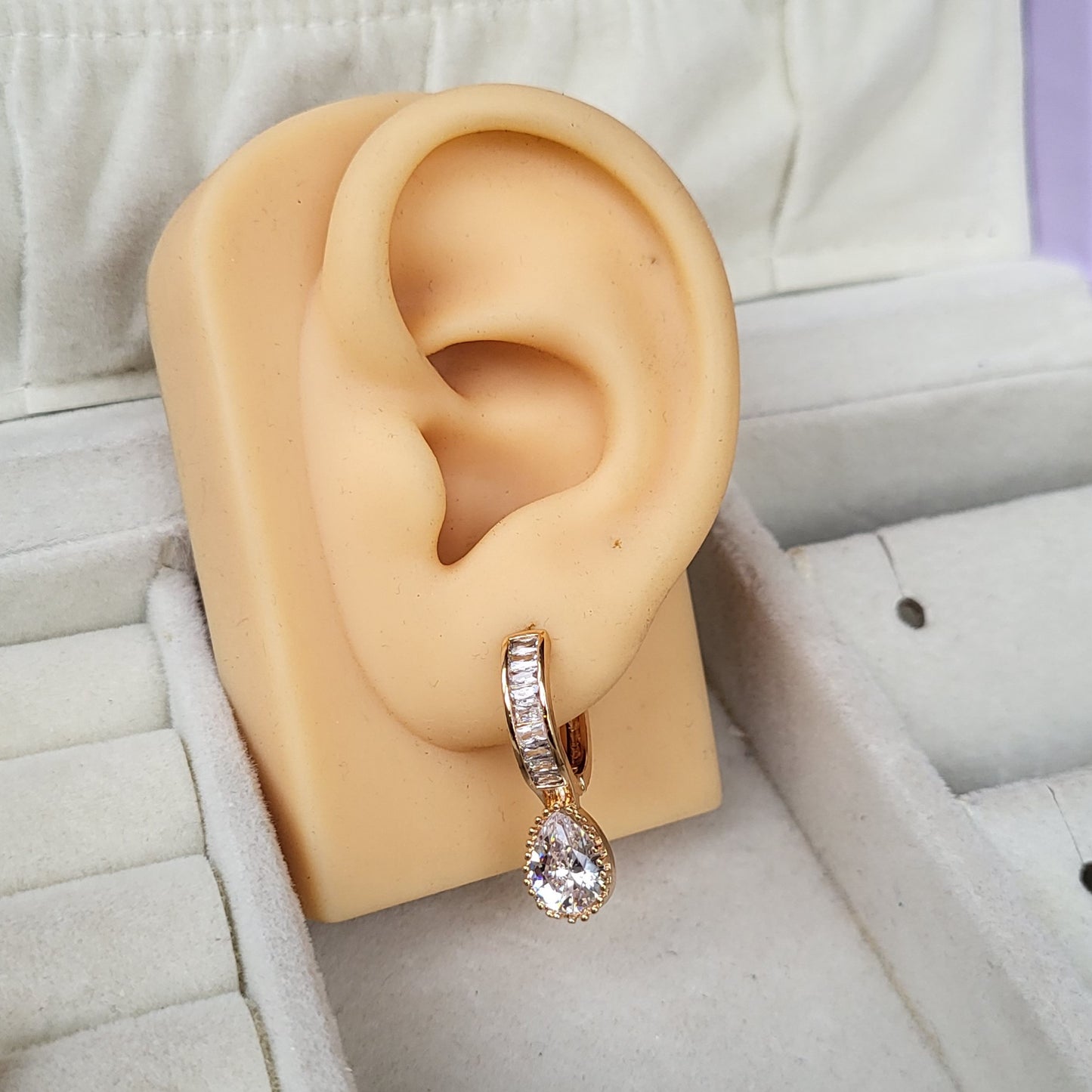 Pear drops hoops