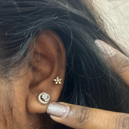 Sitara mini studs (ball screwback)