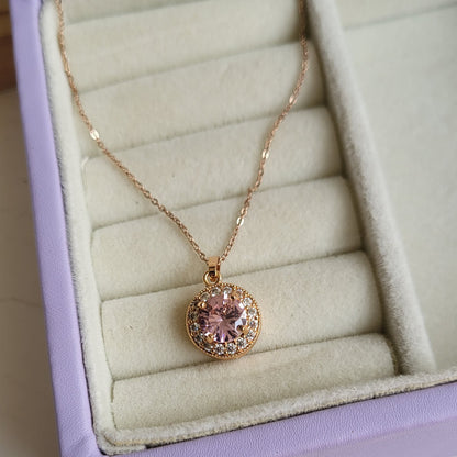 Baby pink pendant combo