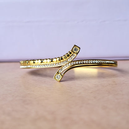 Twirl Black bead kada