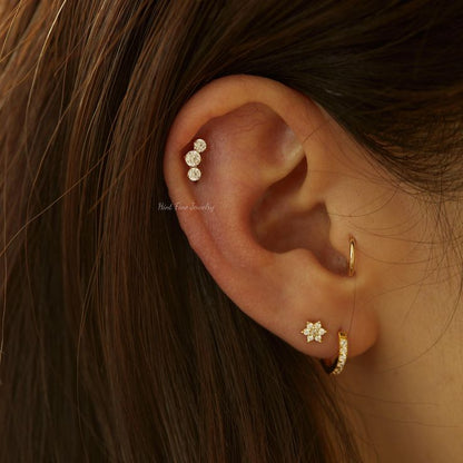 Bloom mini studs(ball screwback)