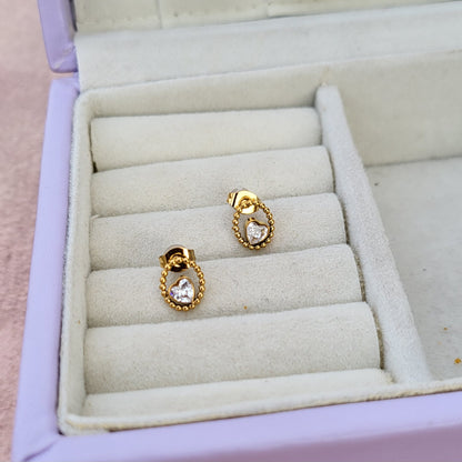 Hollow heart studs