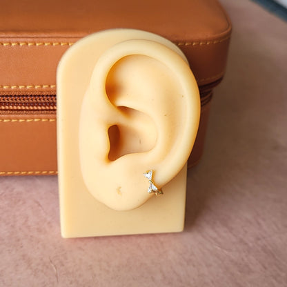 Bow mini hoops