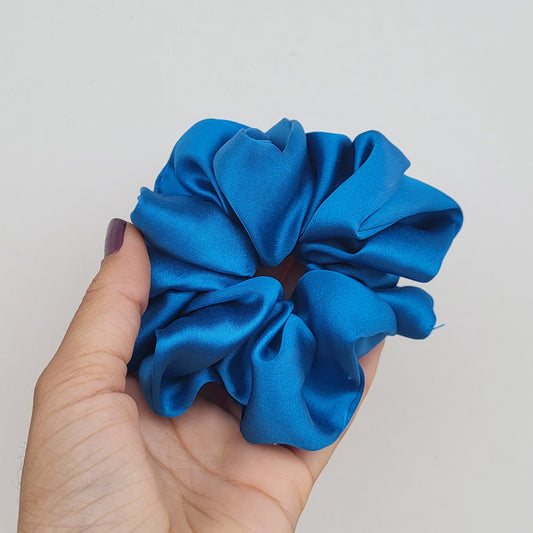 Blue scrunchie