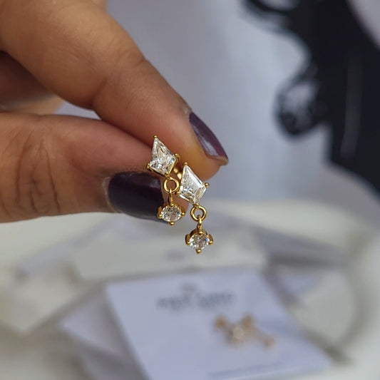 Drop mini studs (flat screwback)