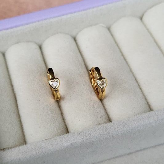 Tiny heart hoops