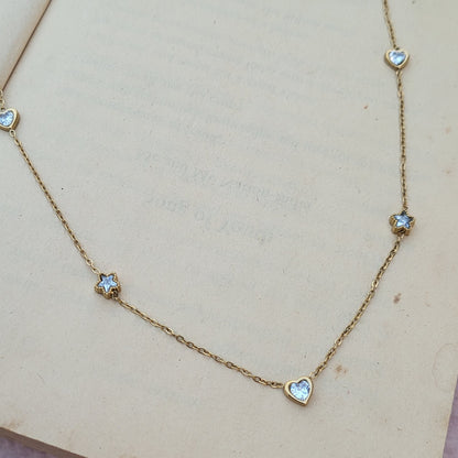 Heart star Necklace
