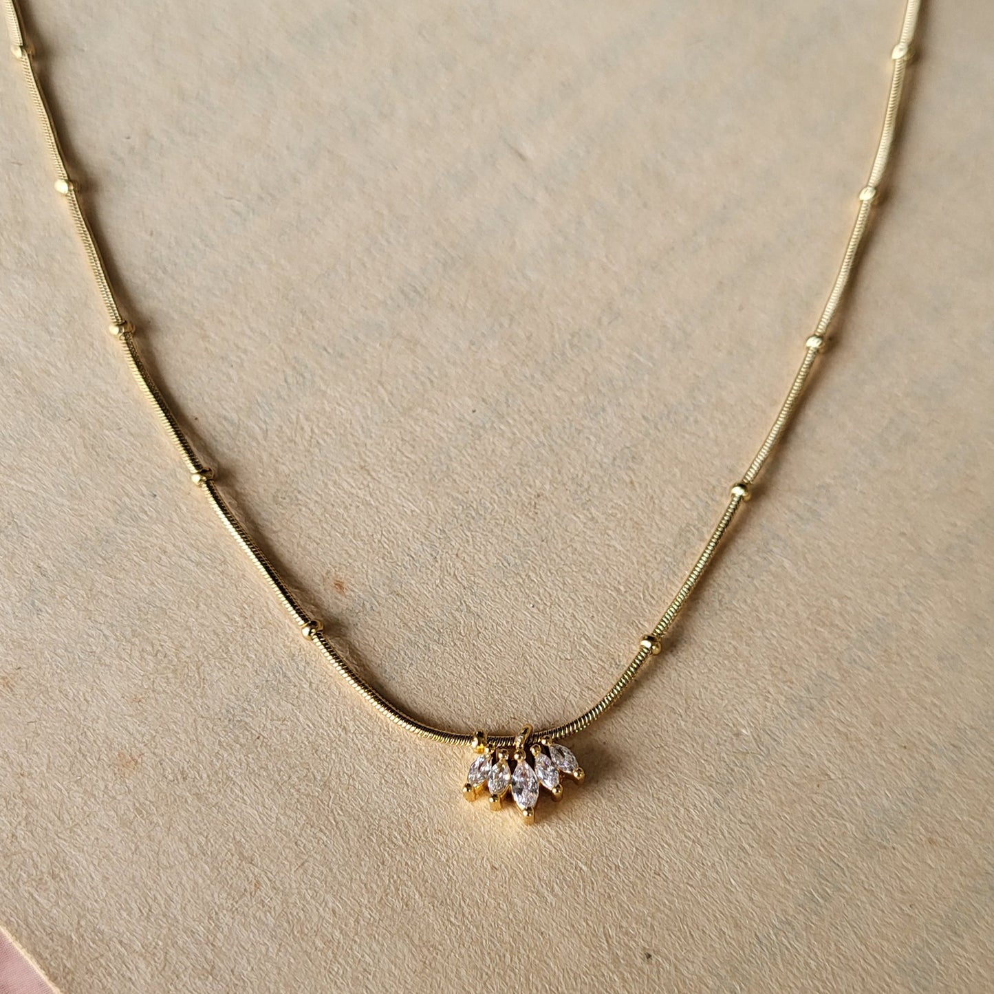 Crown beaded chain