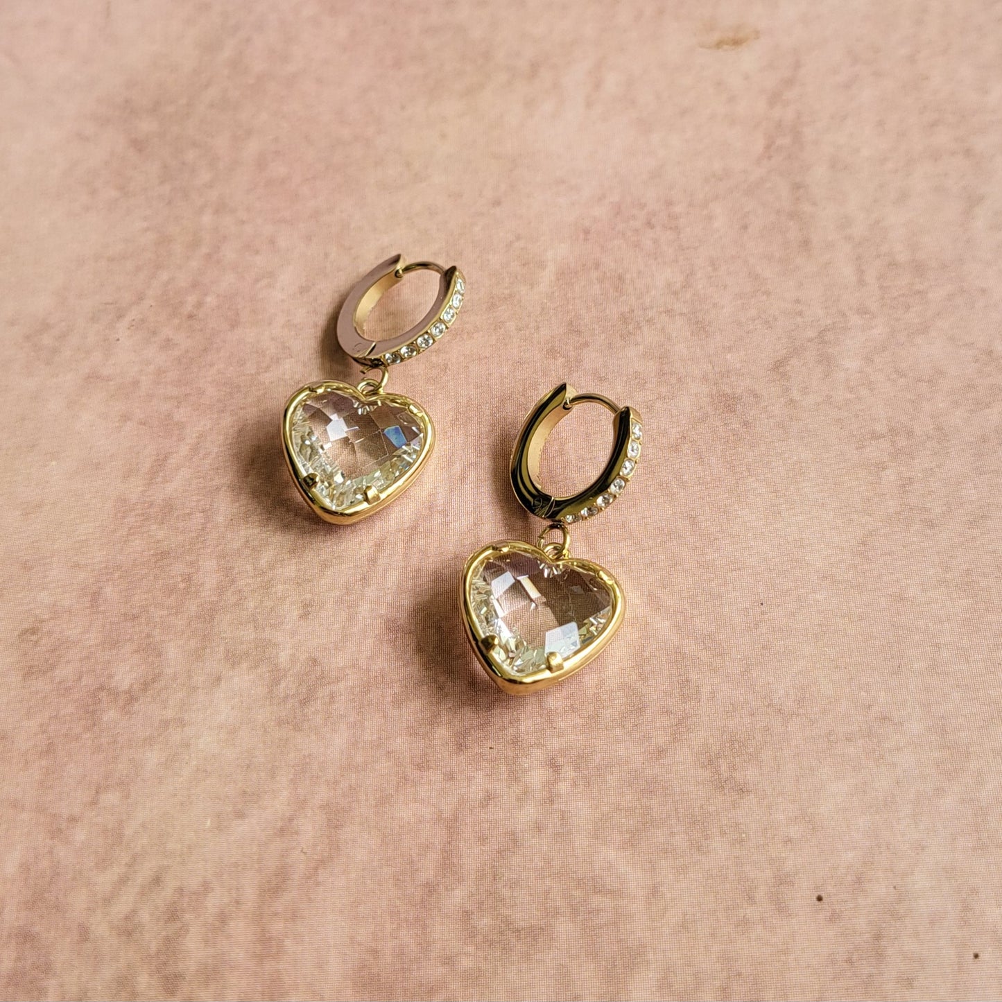 Krystle heart hoops