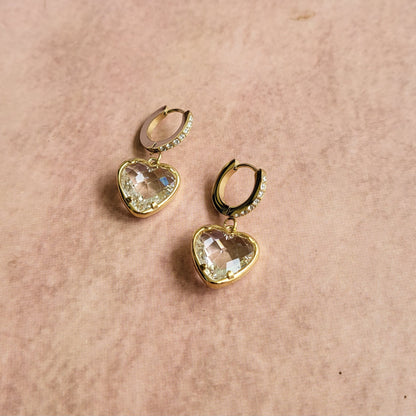 Krystle heart hoops