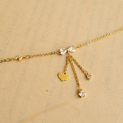 Bow drop bracelet