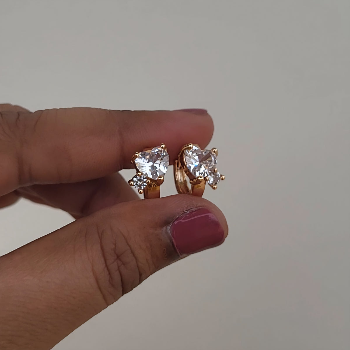 Stone heart hoops