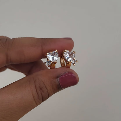 Stone heart hoops