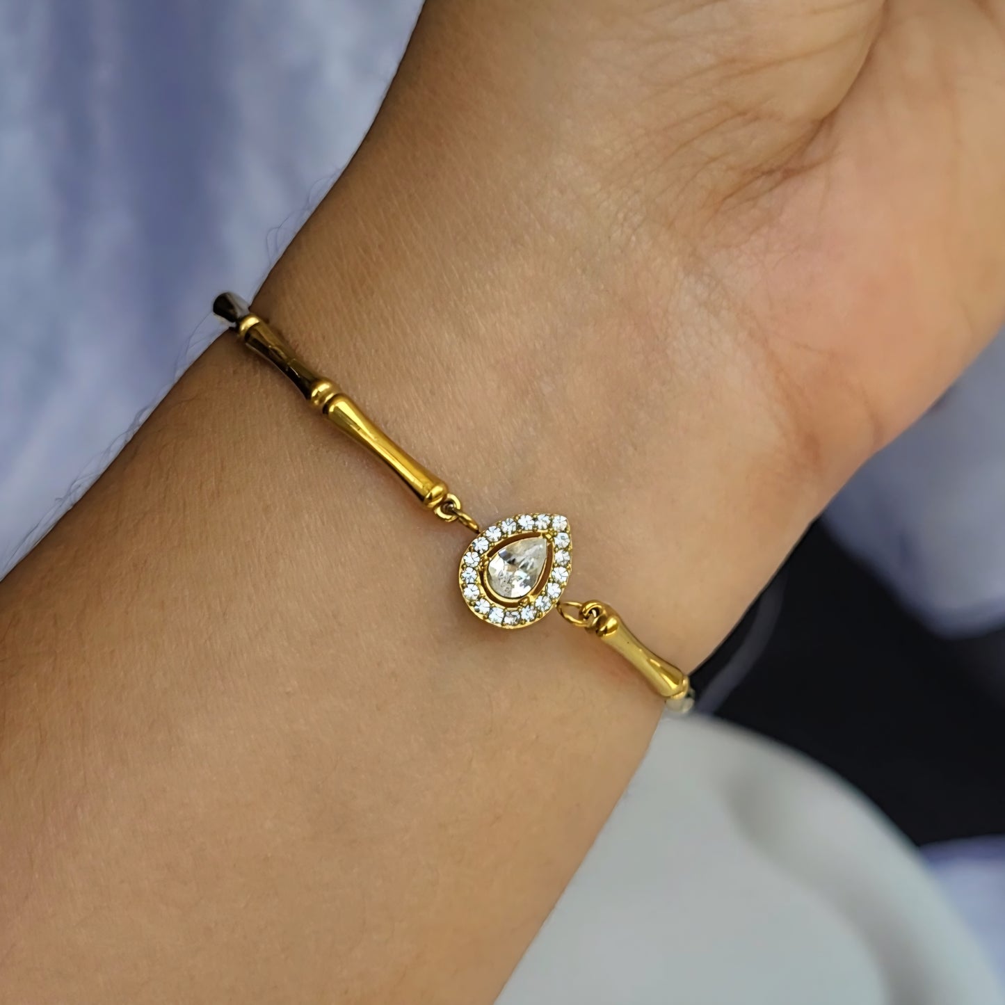 Drop bamboo bracelet